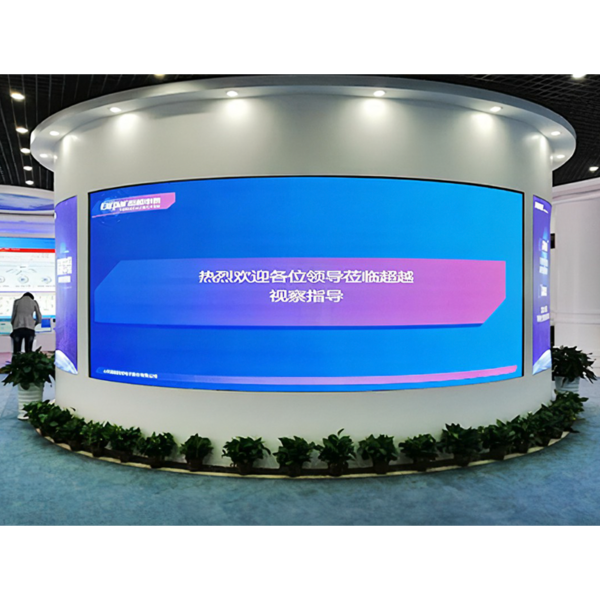 P1.86 Digital Advertising Curved LED Screen for the Trade Show Used