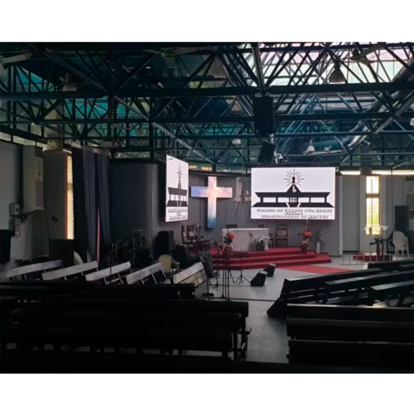 High-Refresh Rate P2 P2.5 Fixed LED Display for Church