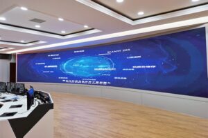 curved LED video wall