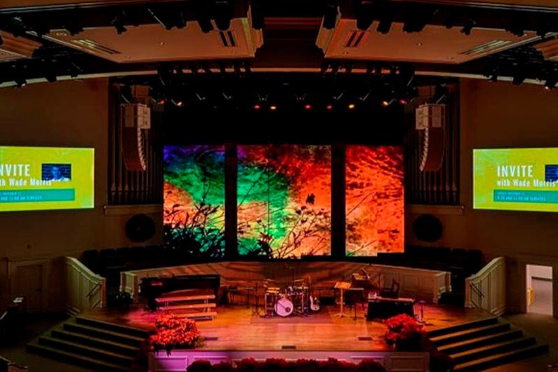 LED church display screens