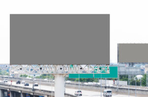 modular LED display system in highway